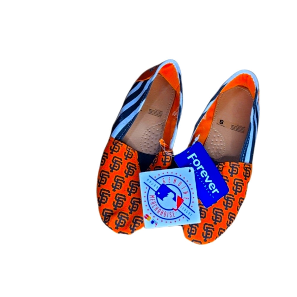 San Francisco Giants Forever  Collectibles Women Slip on Black/Orange Sheos S